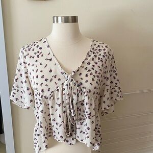 Floral Cream Blouse